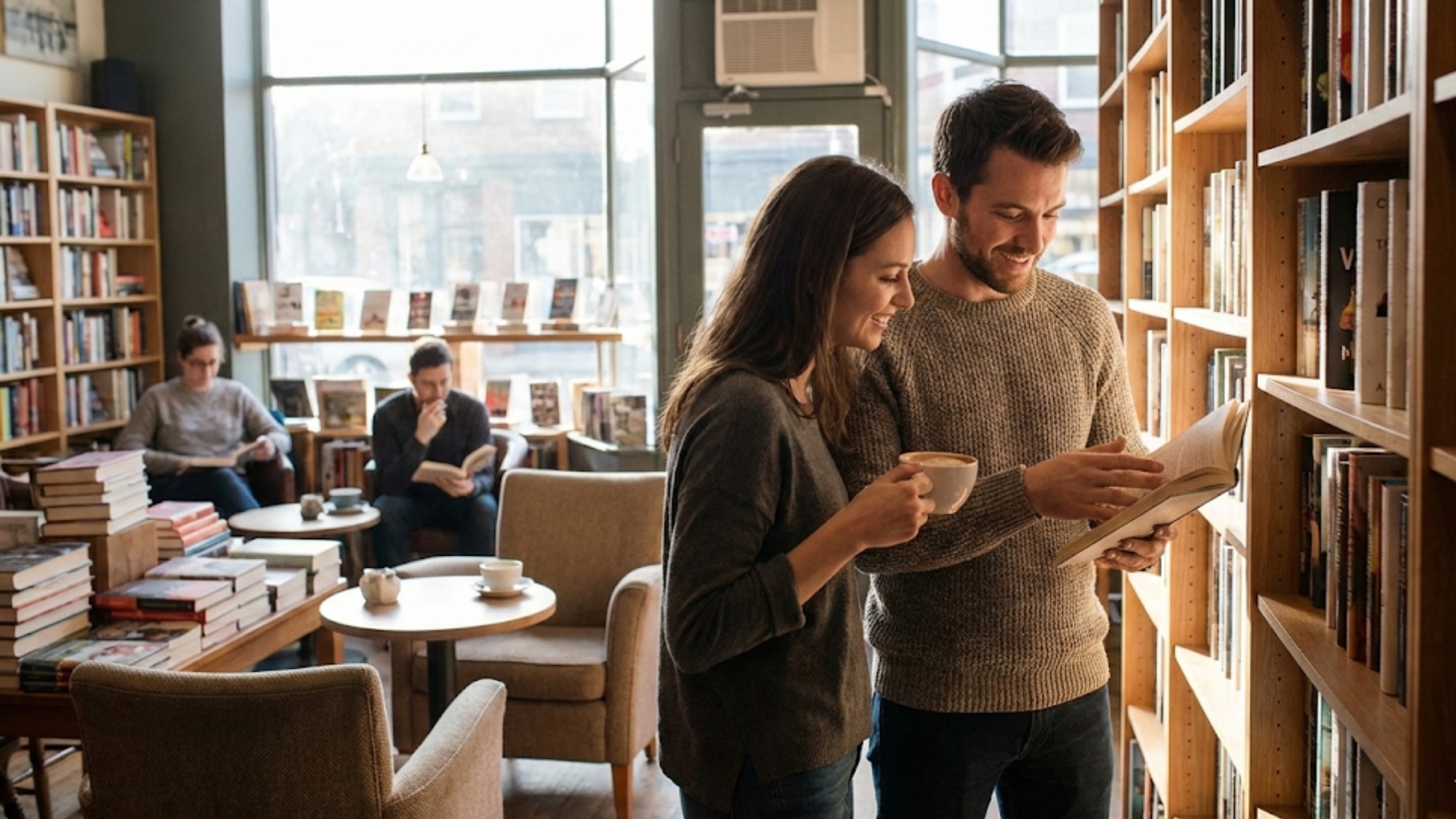 Café y Librería: La Cita Intelectual
