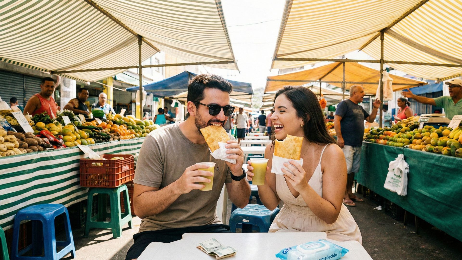 Feira Livre de Domingo: Pastel e Caldo de Cana