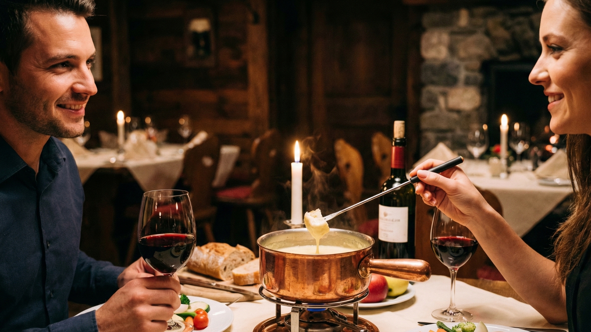 Noite de Fondue e Vinho