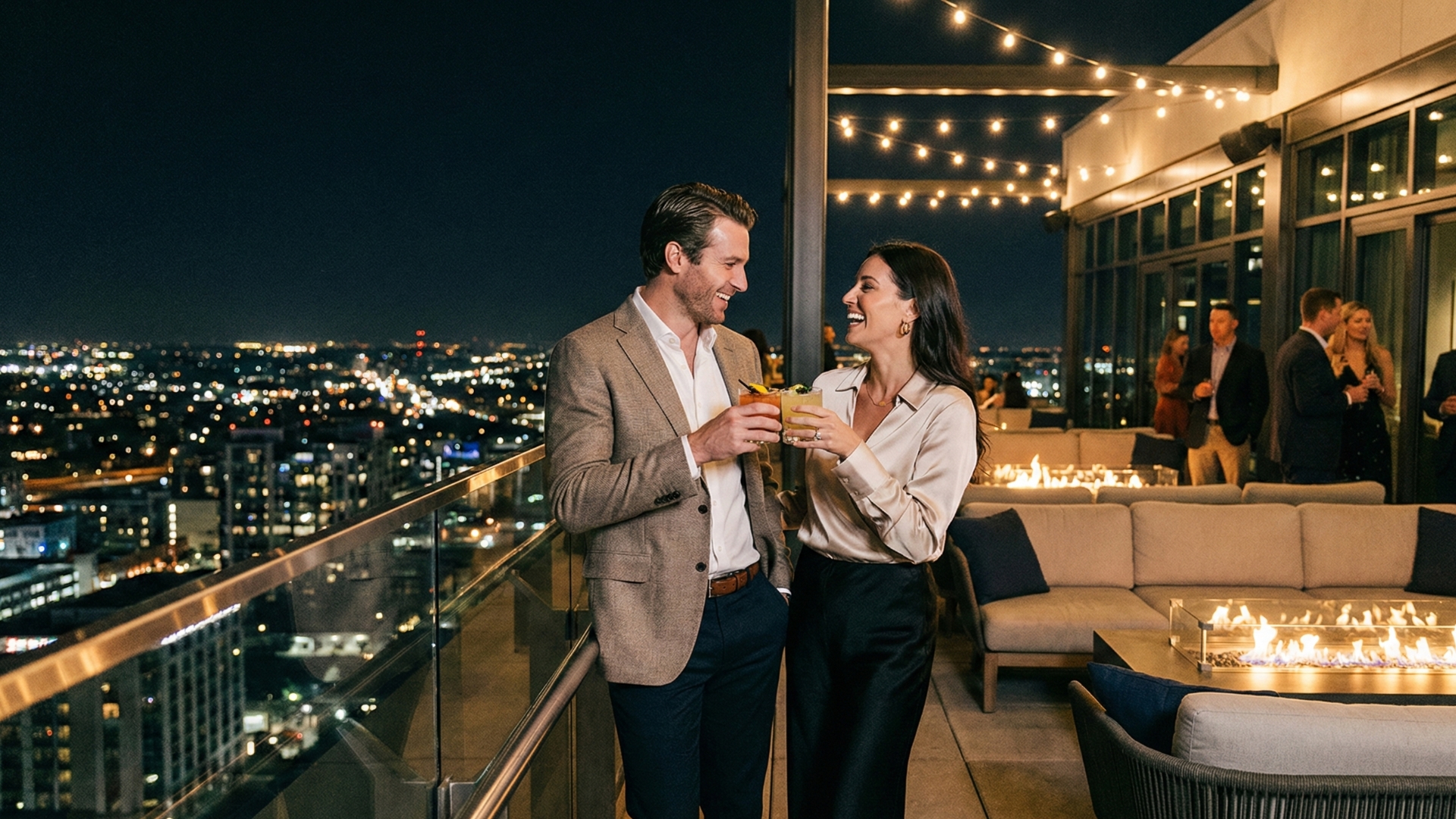 Drinks no Rooftop com Vista